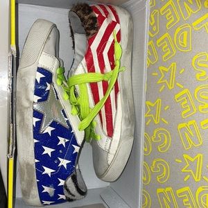 Little girl super stylist super cute American Flag 🇺🇸 edition Golden Goose